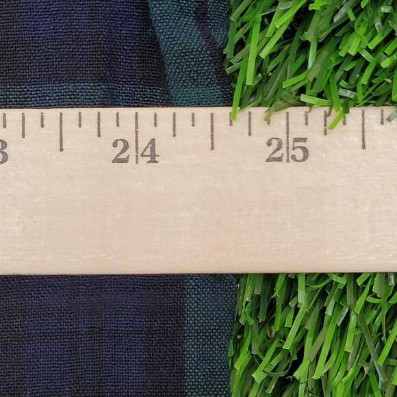 Vintage Pendleton Flannel Plaid Button Shirt Large 24x30 Blue Green - Picture 11 of 12